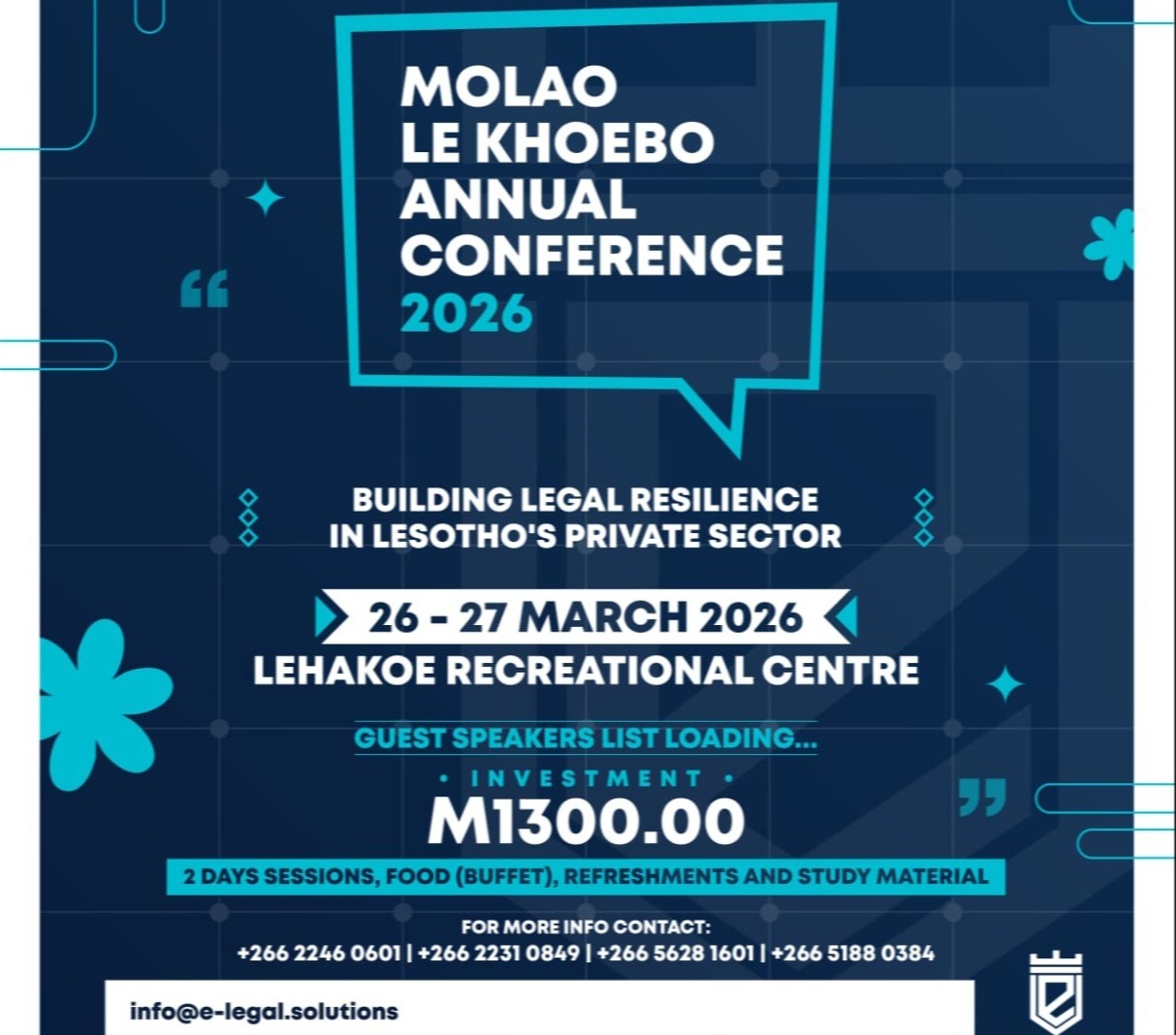 Molao Le Khoebo Annual Conference 2026
